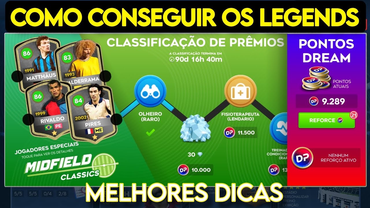 DLS 26 | COMO CONSEGUIR OS LEGENDS DO DREAM LEAGUE SOCCER 2026