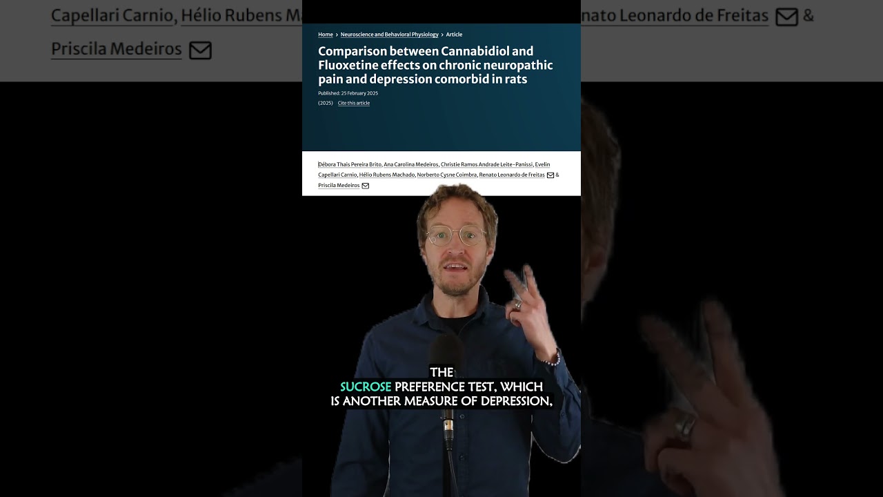 Neuropathic Pain & Depression: CBD vs Prozac