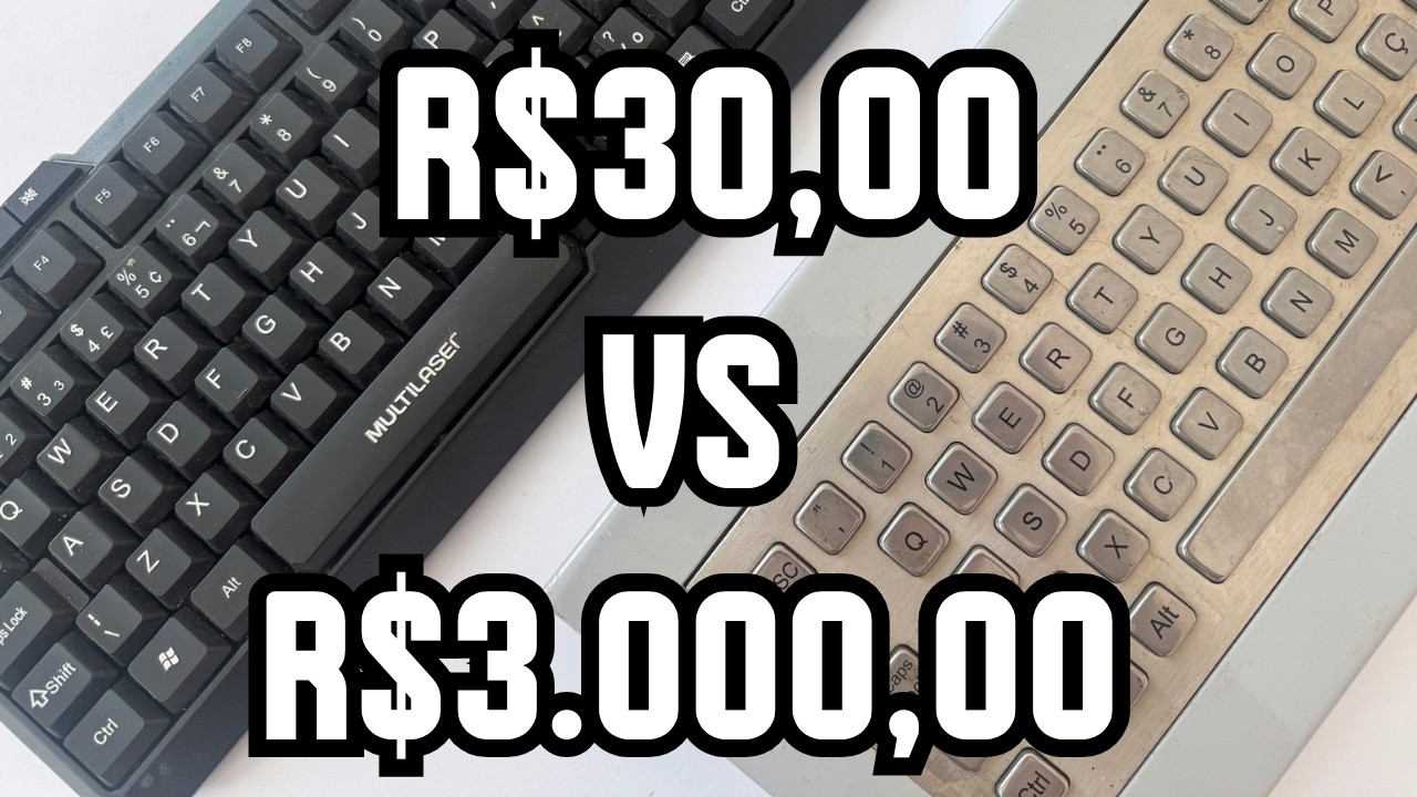 Desmontei um Teclado de R$30 e um de R$3000: Teclado comum vs teclado IP65