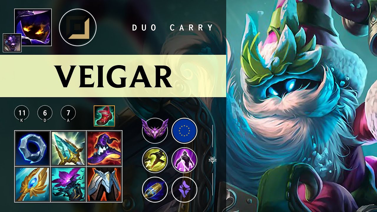 Veigar Carry vs Aphelios - EUW Master Patch 26.02