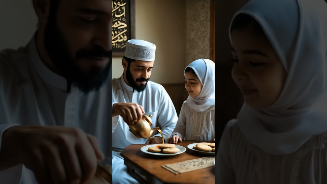Tea, Smiles & Barakah ☕  A Cozy Muslim Family Moment #shorts #youtubeshorts #muslim