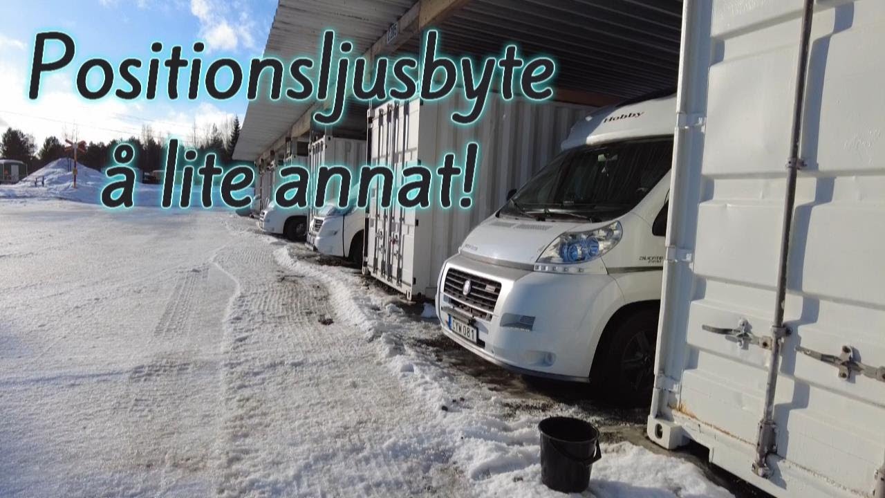 Lampbyte å lite annat på vår husbil Hobby.