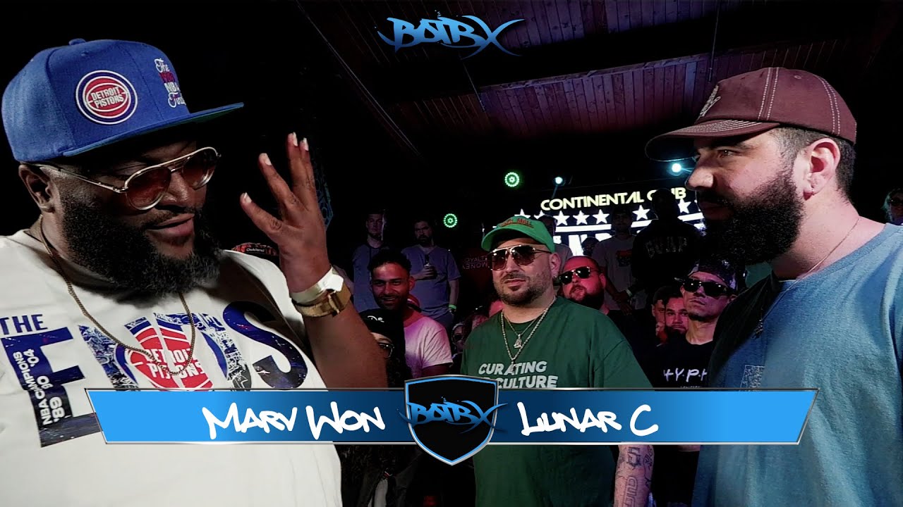 Marv Won vs Lunar C - GTX Rap Battle - Detroit vs UK - Hosted by Lush One - presented by OTR Records