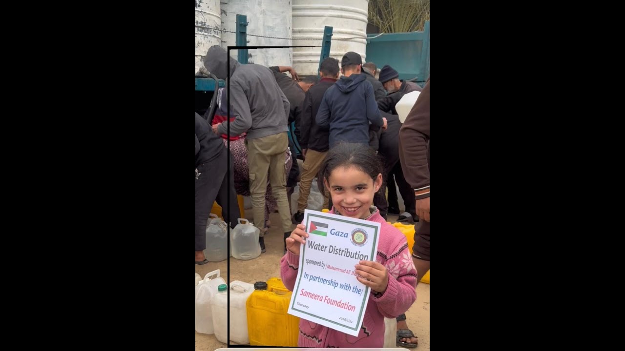 179th Gaza Mission: Delivering Potable Water to Al-Astqama Camp | Sameera Foundation