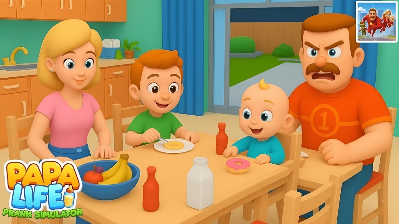 Papa Life - Prank Simulator – Android Gameplay #1