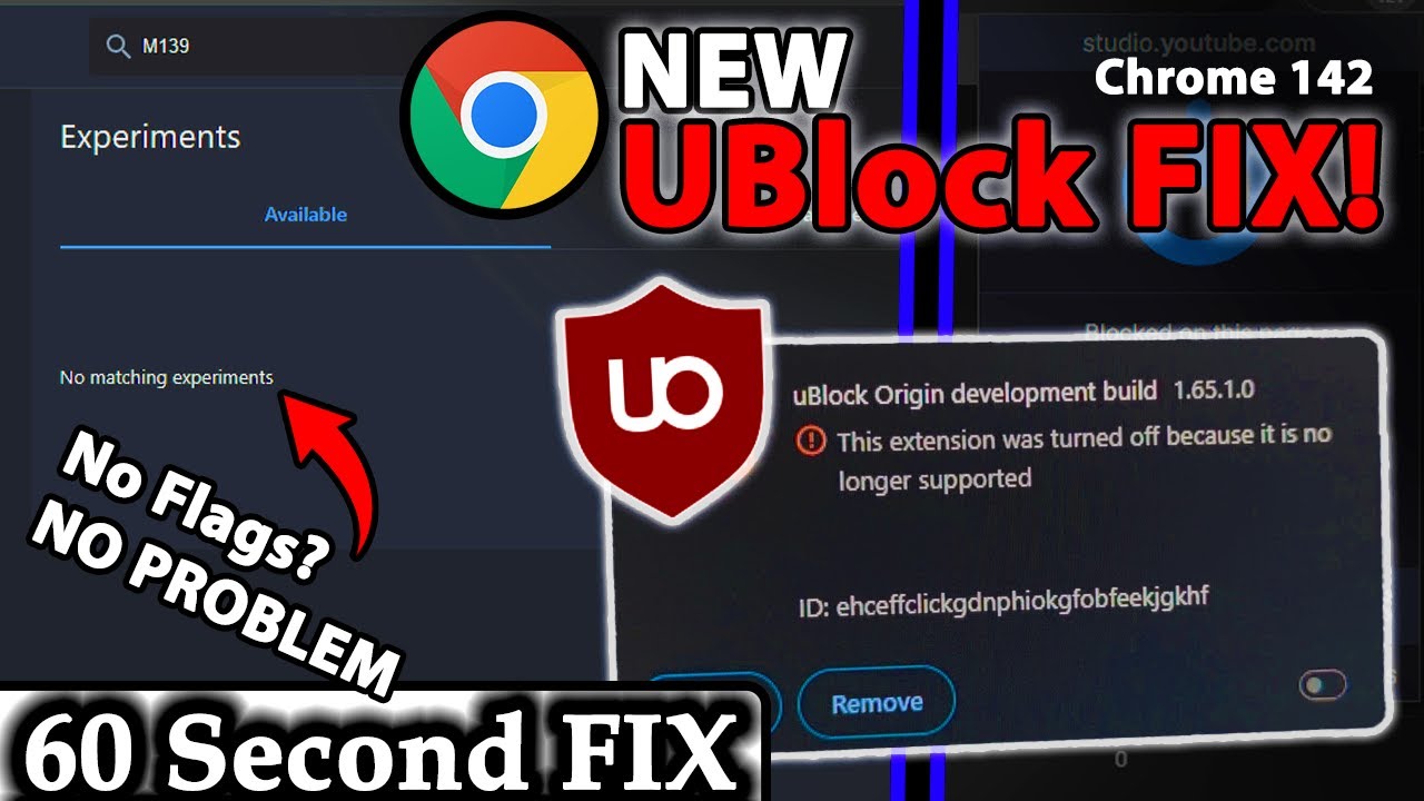 НОВИНКА: Как исправить uBlock в Chrome 142 &mdash; СУПЕР КРАТКОЕ РУКОВОДСТВО &mdash; НОЯБРЬ 2025 Г.