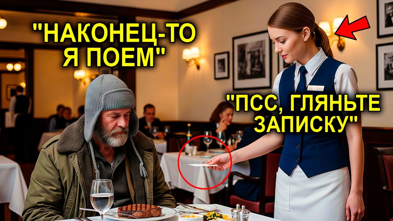 Миллионер ПОД ВИДОМ ГОСТЯ Заказал СТЕЙК — Официантка Сунула ЗАПИСКУ: 