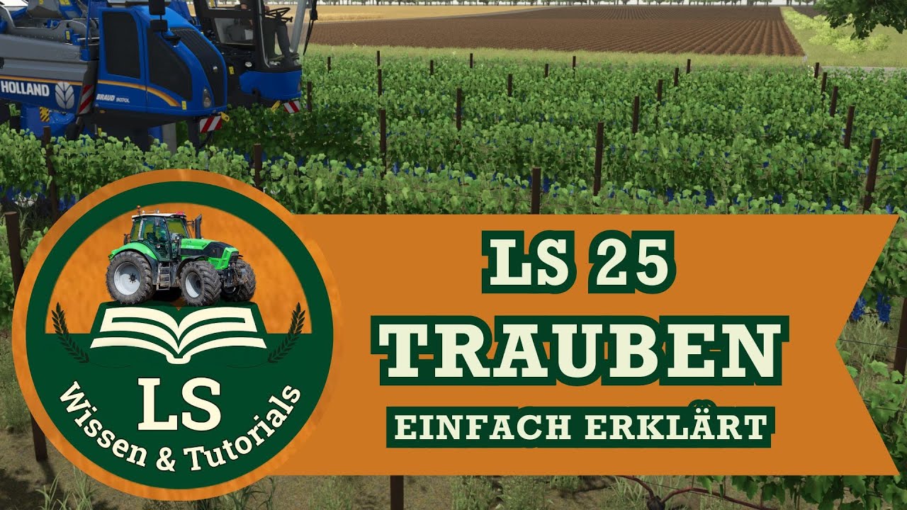 LS25 Trauben Tutorial – Anbau, Ernte und Weiterverarbeitung Rosinen & Traubensaft