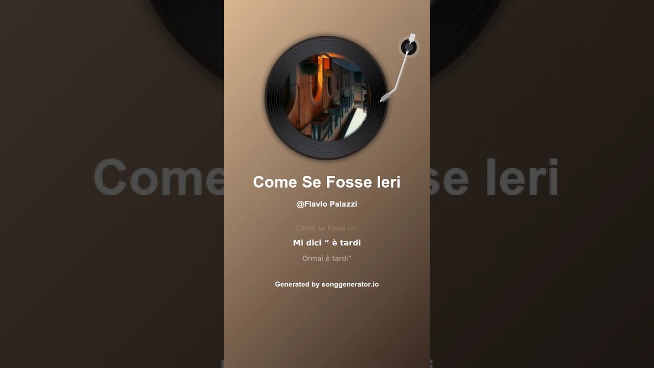 Come Se Fosse Ieri