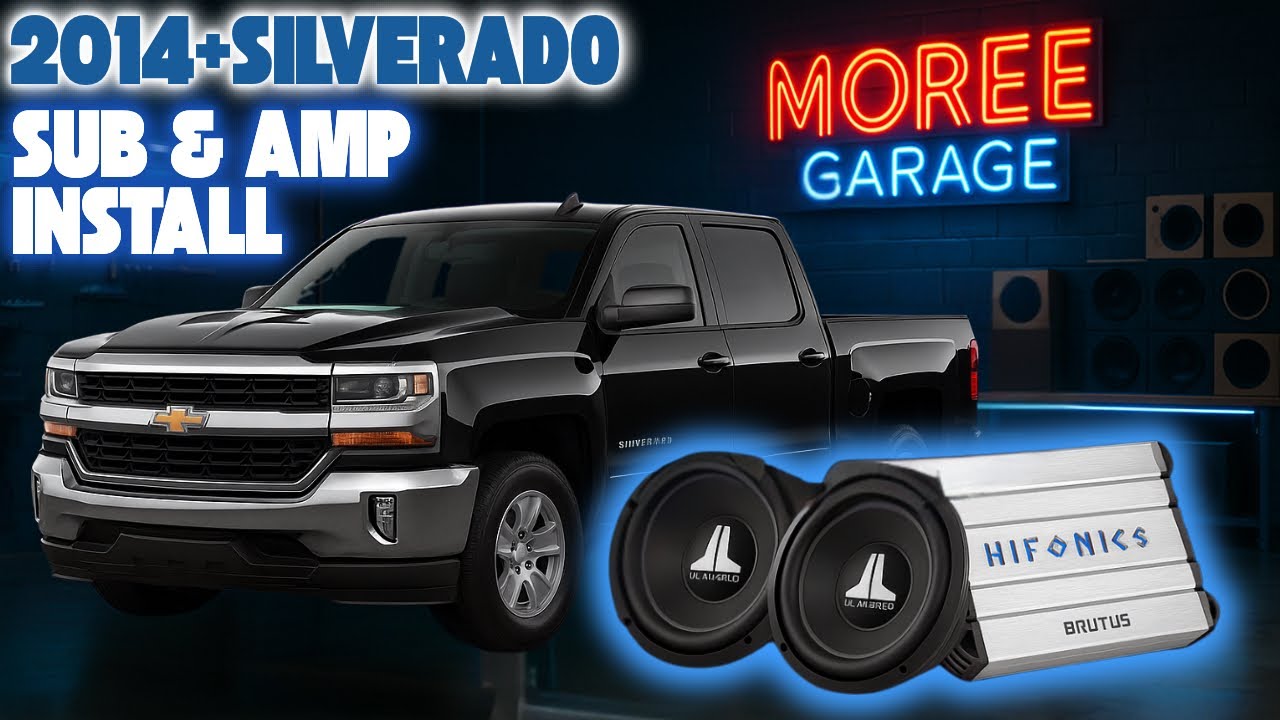 Полная установка сабвуфера и усилителя Silverado 2018 года