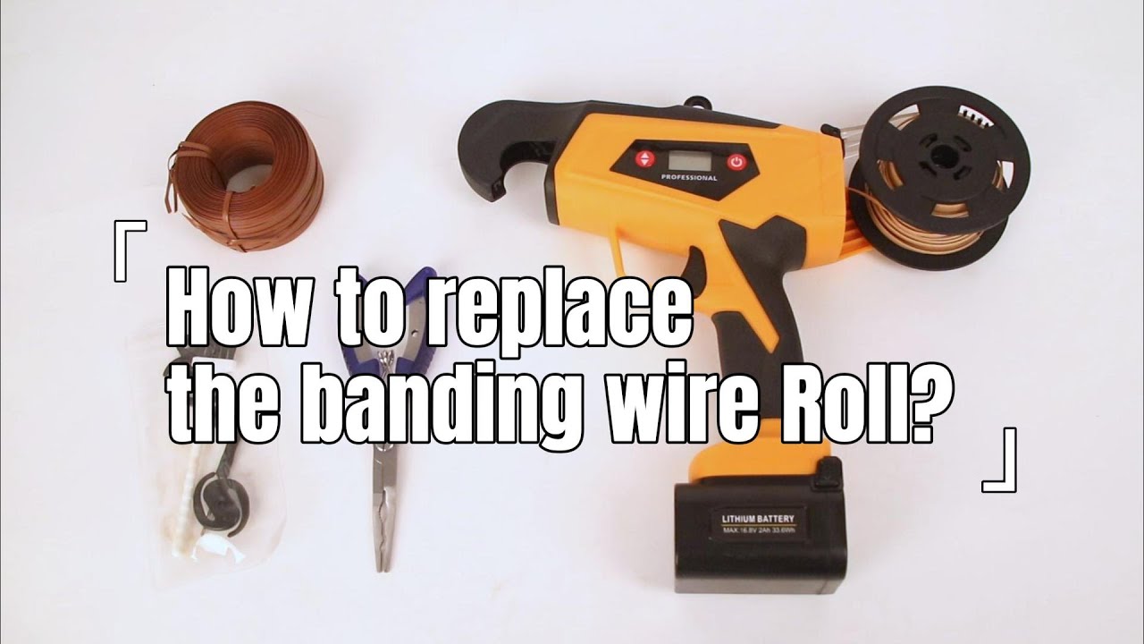 How to Replace the Banding Wire Roll?  ----Electric Plant Tying Machine 【SW-B12】