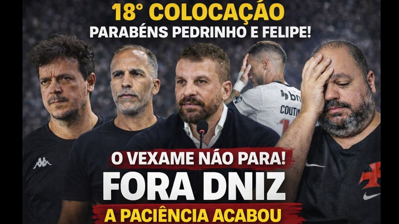 VERGONHA DO CARA LHOO! A MEDIOCRIDADE CONTINUA! FORA DINIZ! DEMISSÃO JÁ! DIRETORIA OMISSA!