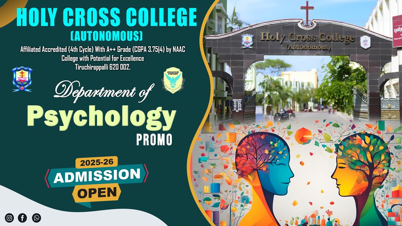 Department of Psychology| Promo | Holy Cross College (Autonomous) Trichy