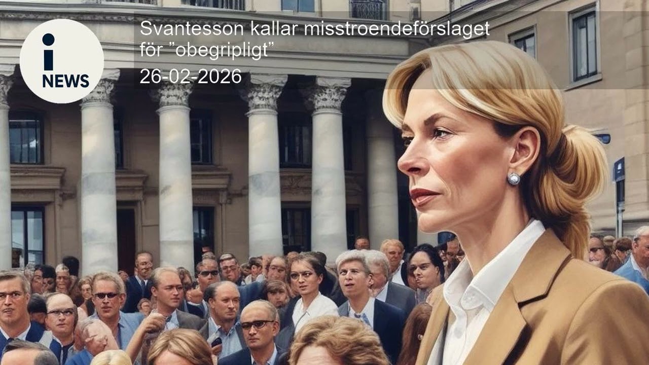 Svantesson kallar misstroendeförslaget för ”obegripligt”