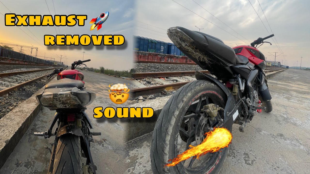 Exhaust removed 👽 🚀// rogor sound oko falon tu porise #ns200 #removeexhaust #automobile #motorcycle