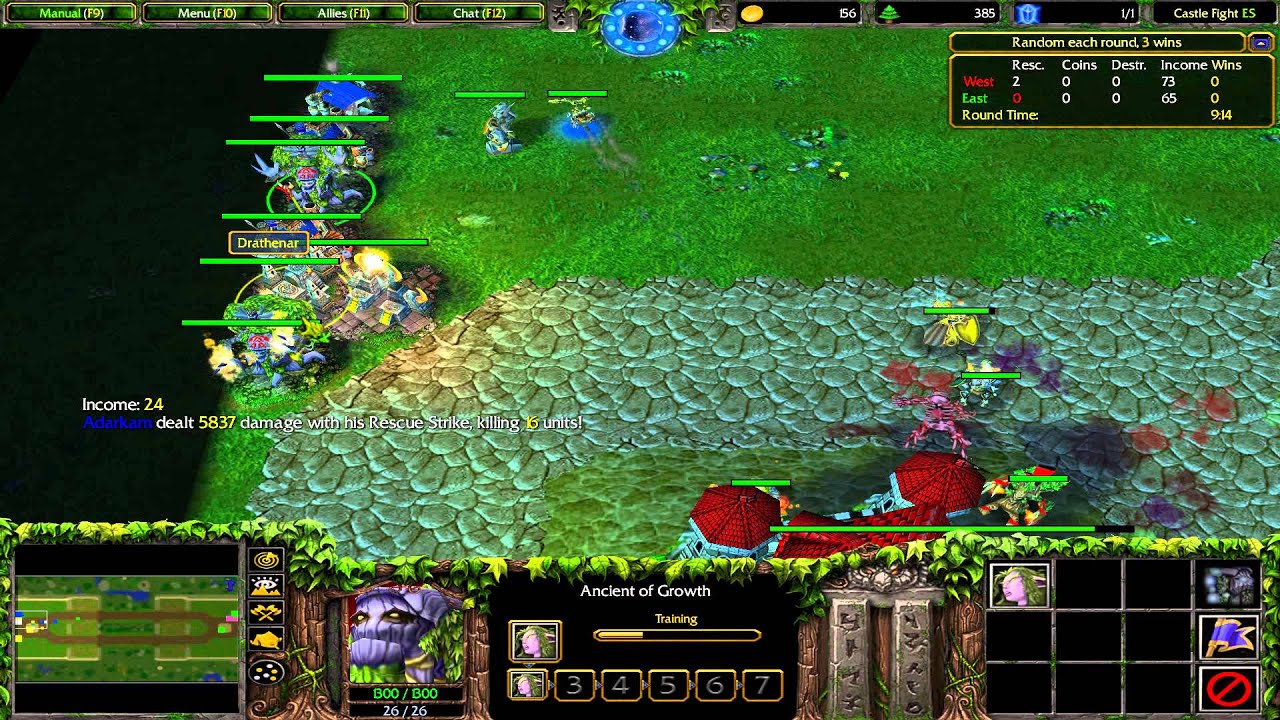 Warcraft 3 TFT - Castle Fight #3