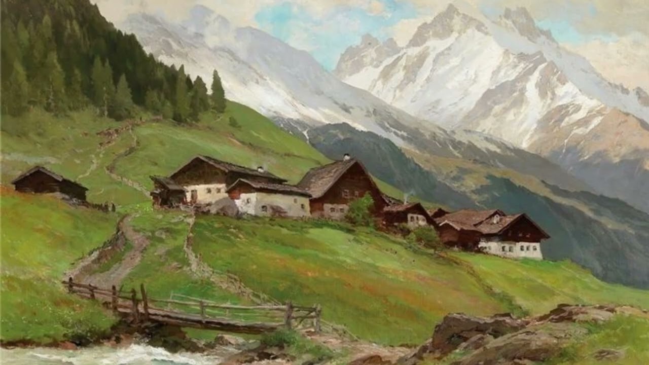 alpine village.