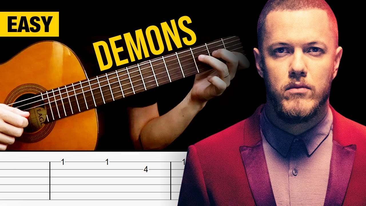 DEMONS Guitar Tutorial EASY TABS (Imagine Dragons)
