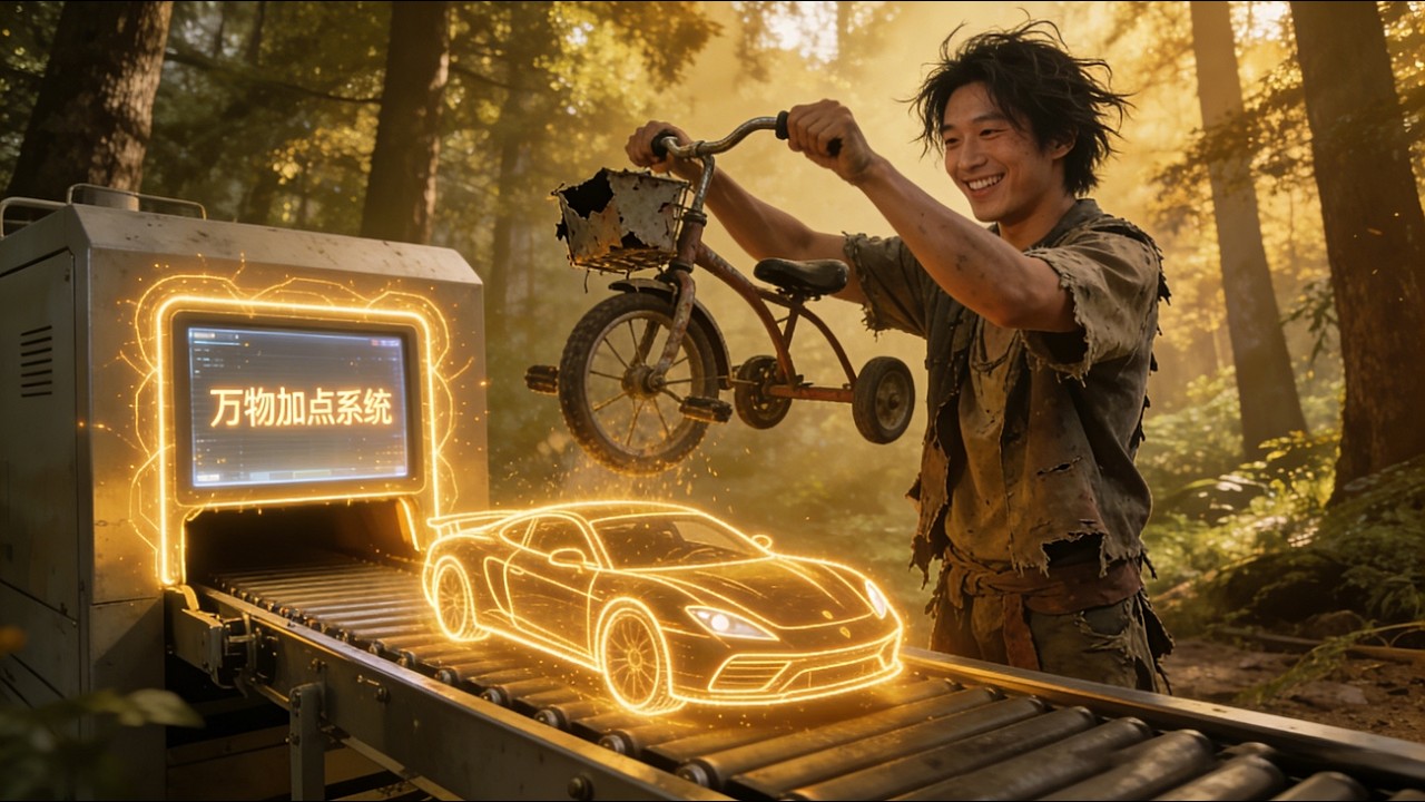【完結】🔥破三輪秒變超跑？窮小子用萬物加點系統致富