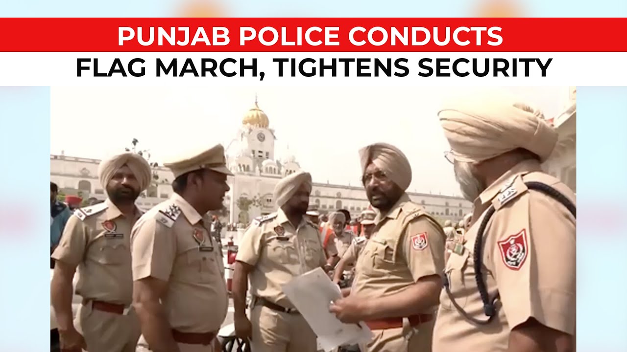 Security tightened around Golden Temple in Amritsar, Punjab Police takes out flag march