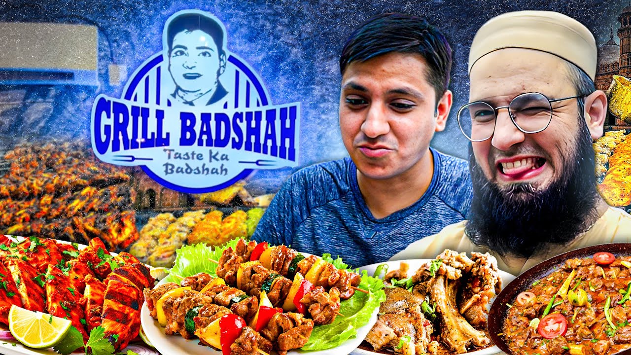 EXTREMELY DELICIOUS STREET FOOD AT GRILL BADSHAH LAHORE | MUTTON AND CHICKEN SAJJI | BBQ HEAVEN