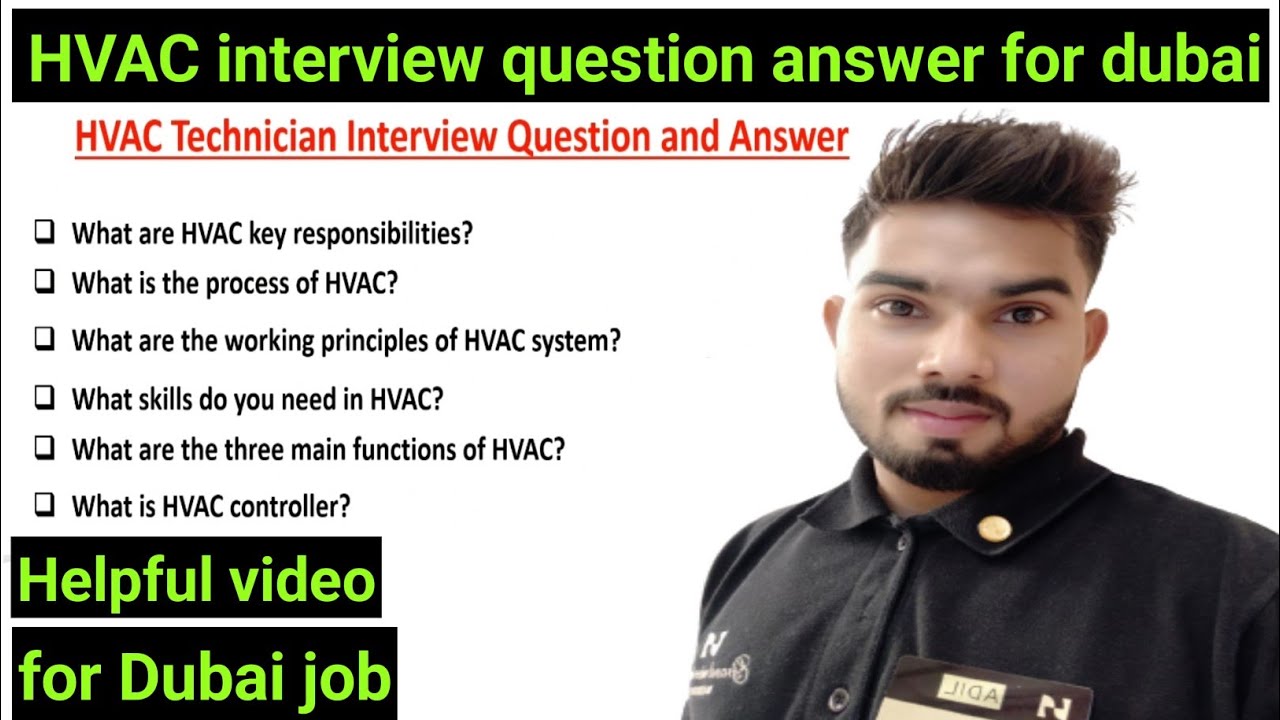 HVAC interview questions || hvac technician interview questions answer || hvac technician interview