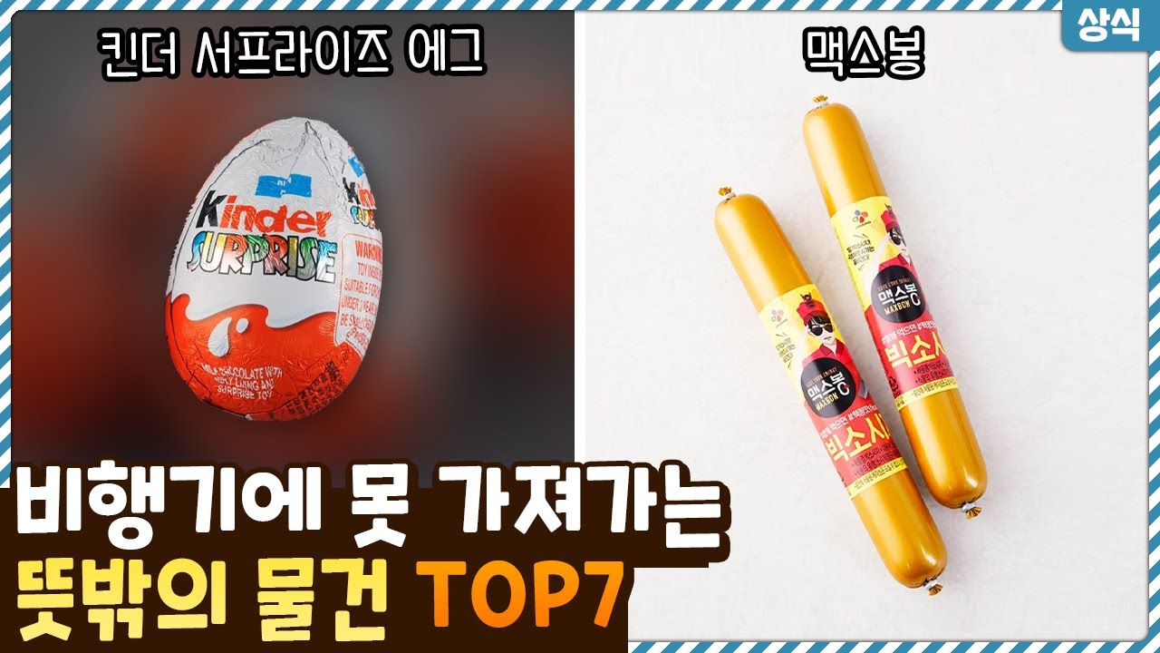 이걸 못 가져간다고!? 나라별 비행기에 반입이 안되는 뜻밖의 물건 TOP7