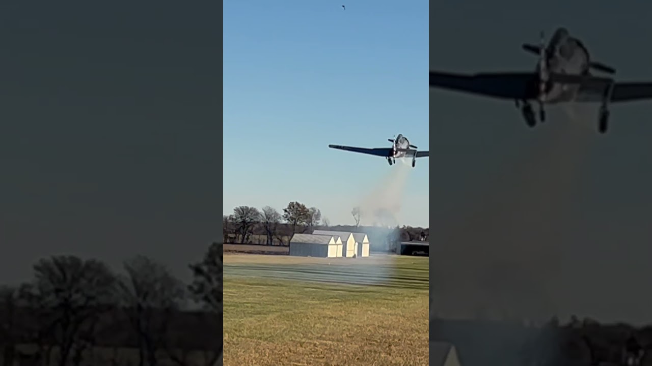 WW2 Training Aircraft Take-Off
