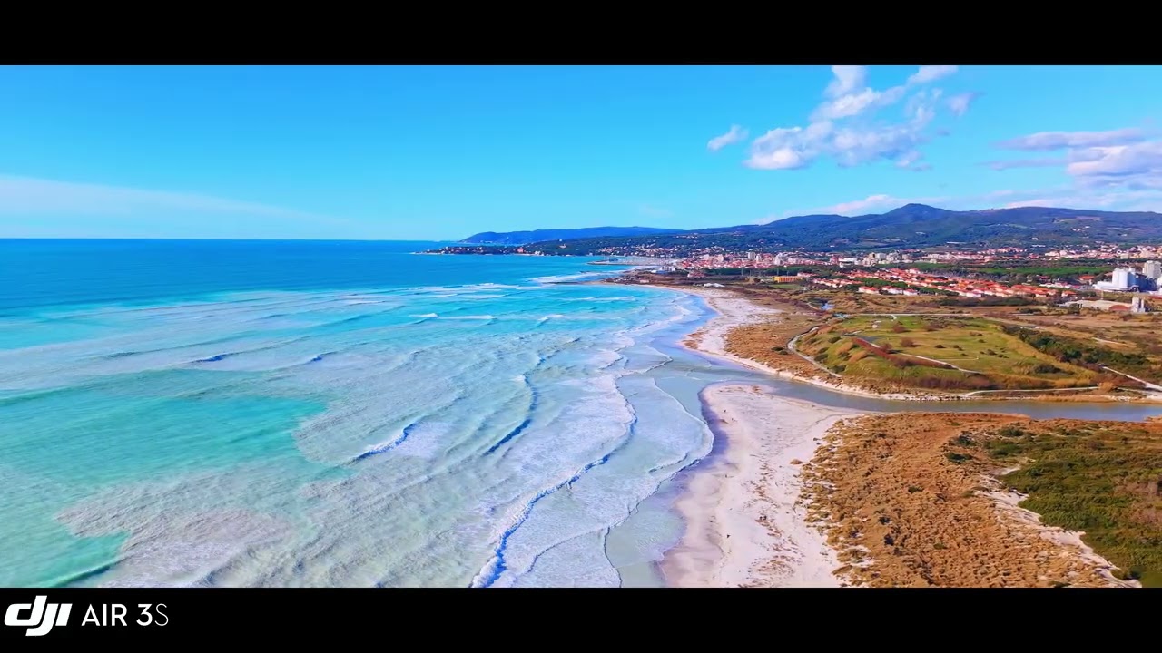Dji AIR3S sorvola le spiagge bianche 🎥📸 #spiaggebianche #rosignanosolvay #tuscany #italy 