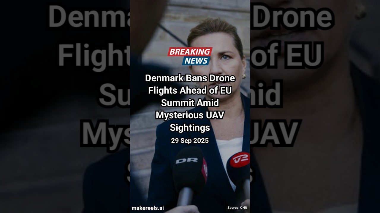 Denmark Bans Drone Flights Ahead of EU Summit Amid Mysterious UAV Sightings 