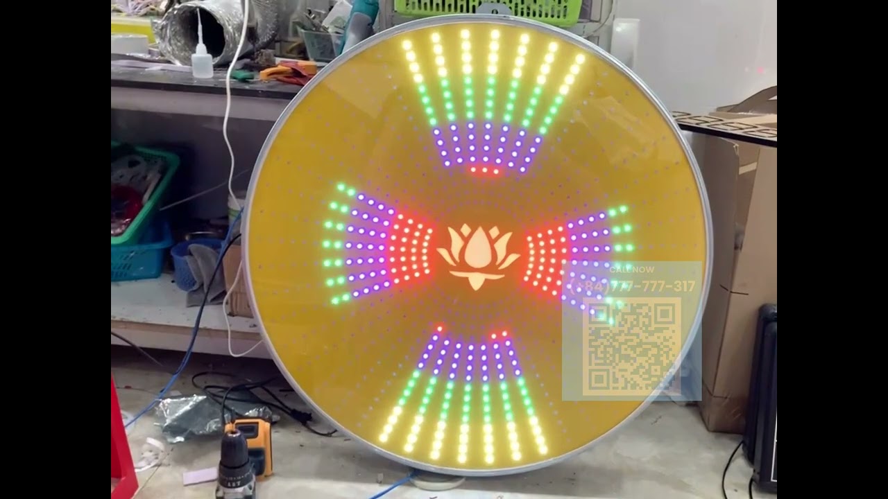 🕉️ Halo Light for Buddha Statue – Custom Design & Assembly by AIO 🛕
