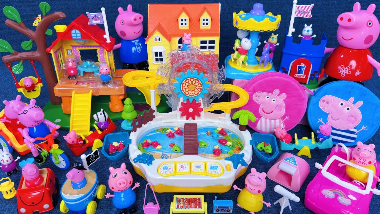 13 Minutes Satisfying with Unboxing Peppa Pig Super Ferris Wheel Park Playset ASMR | Review Toys