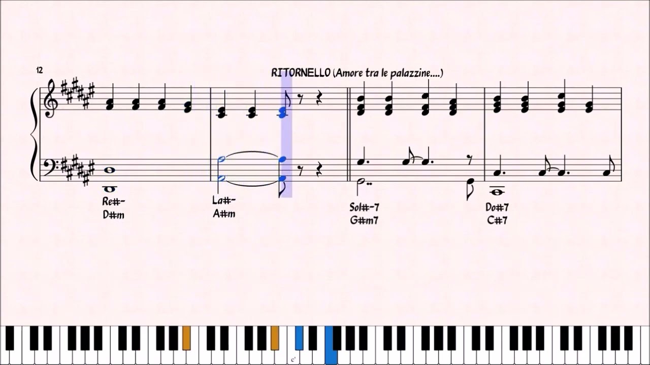 TANGO - TANANAI - SANREMO 2023 - ACCOMPAGNAMENTO PIANISTICO