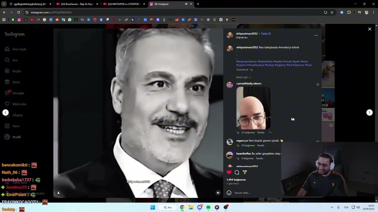 Eray - Instagram Etiketlenenlere ve Twitter Topluluğuna Bakıyor (29.09.2025)