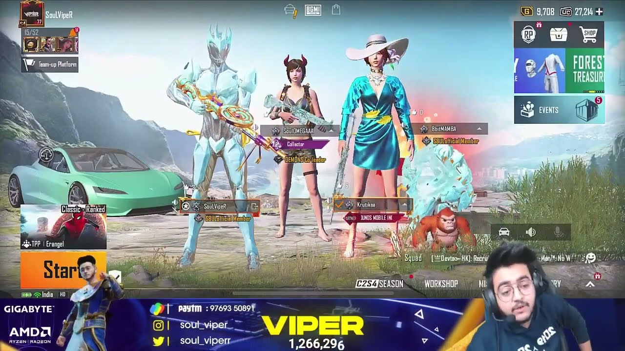 Viper Chacha's 1vs4 with Mamba and Krutika
