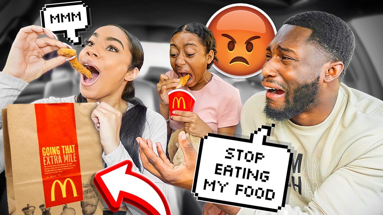 Saying I'm NOT HUNGRY Then EATING All My Boyfriend's Food! *HILARIOUS*