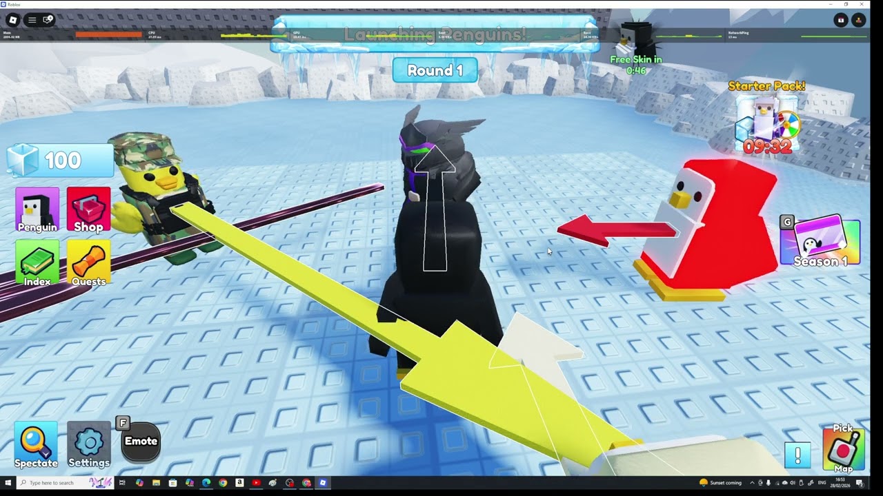 playing knockout with amelie on roblox