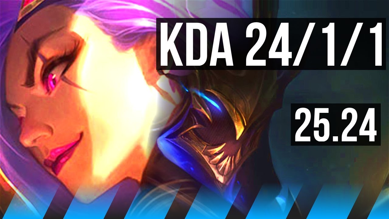 KATARINA vs ZED (MID) | Good KDA: 24/1/1 | KR Master | 25.24