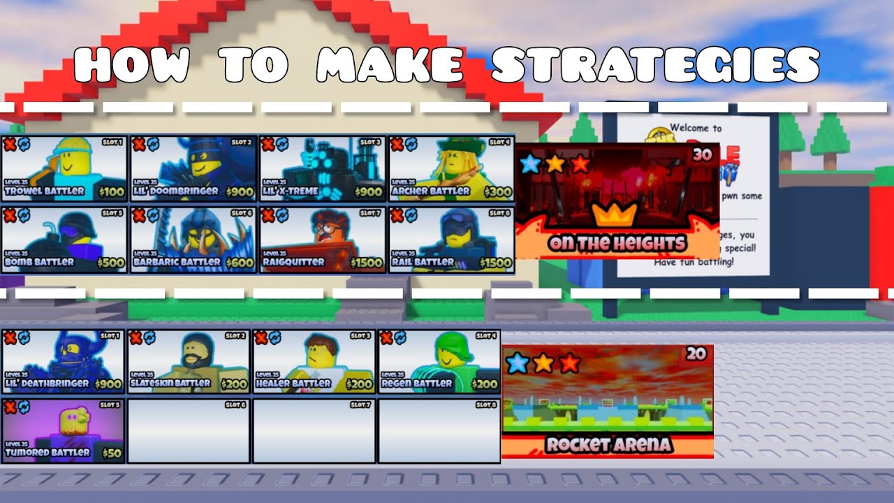 How to make strategies in The Battle Bricks