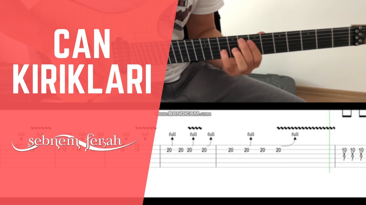 Şebnem Ferah - Can Kırıkları Gitar Solosu Nasıl Çalınır (Tablı)