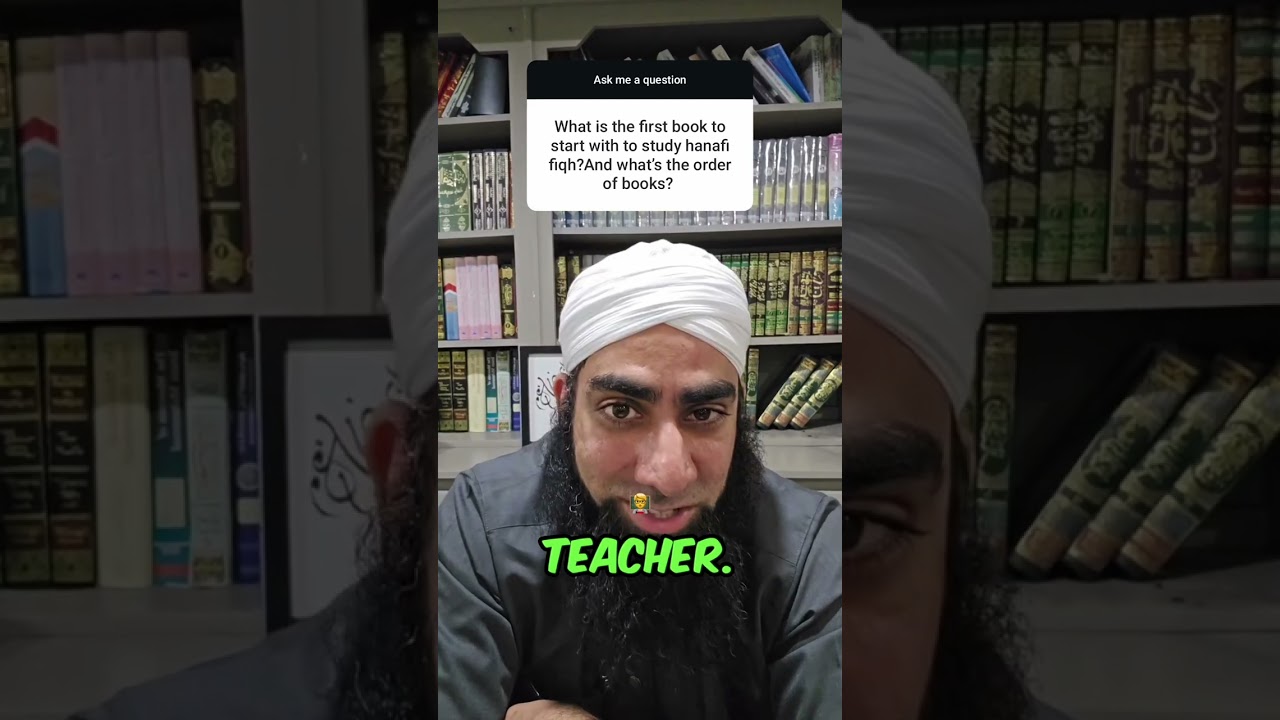 What is the first book to start with to study hanafi fiqh? What's the order of books?