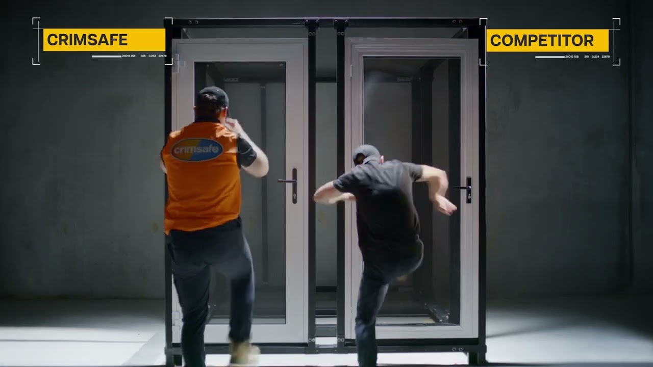 Crimsafe TVC 15 Competitor Test