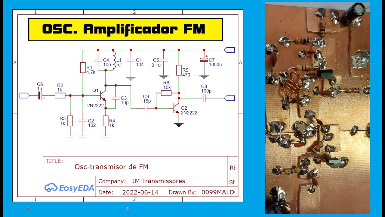 Oscilador para transmisor de FM #02 (Colpitts)