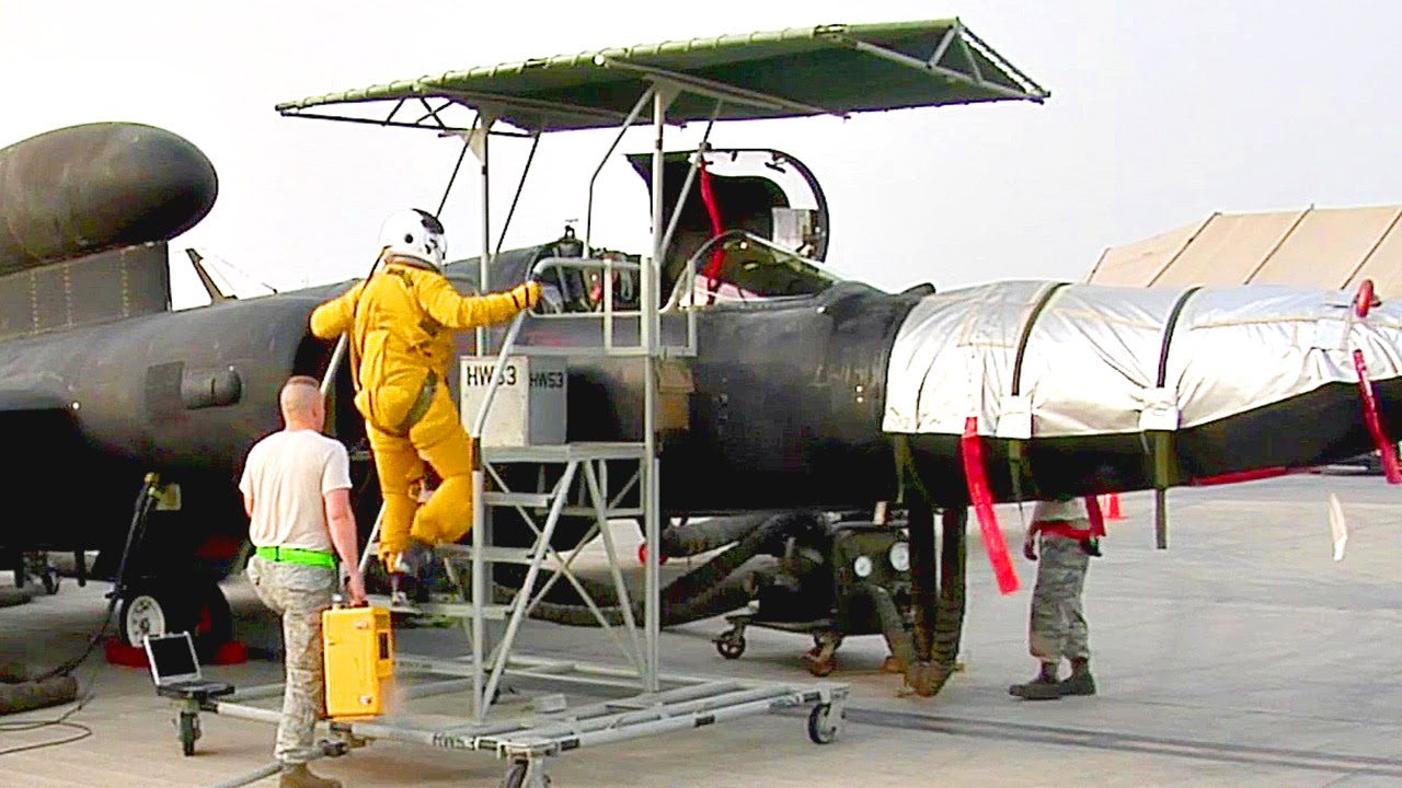 U-2 Spy Plane Prep & Takeoff At An Undisclosed Location, Asia.