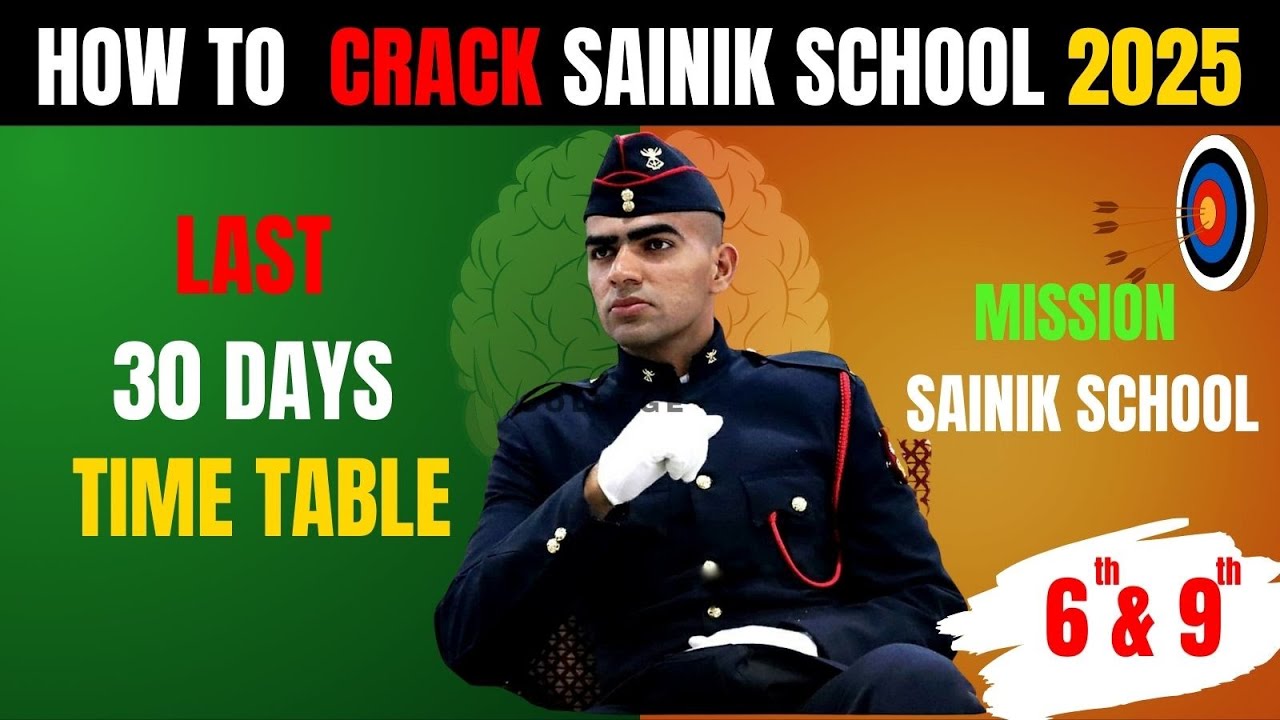 Sainik School last 30 days Time Table  #Tips #Strategy