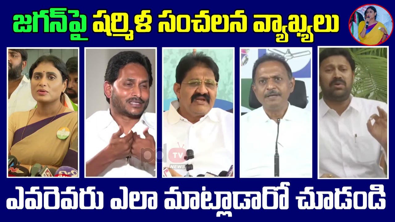 Ys Jagan & Other Leaders Reaction On Sharmila Comments : PDTV News