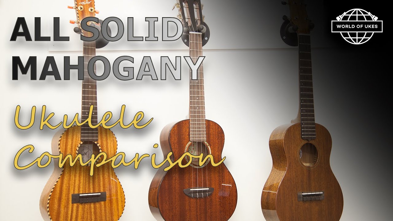 Three All Solid Mahogany Ukes Compared; Millar, aNueNue and Kiwaya