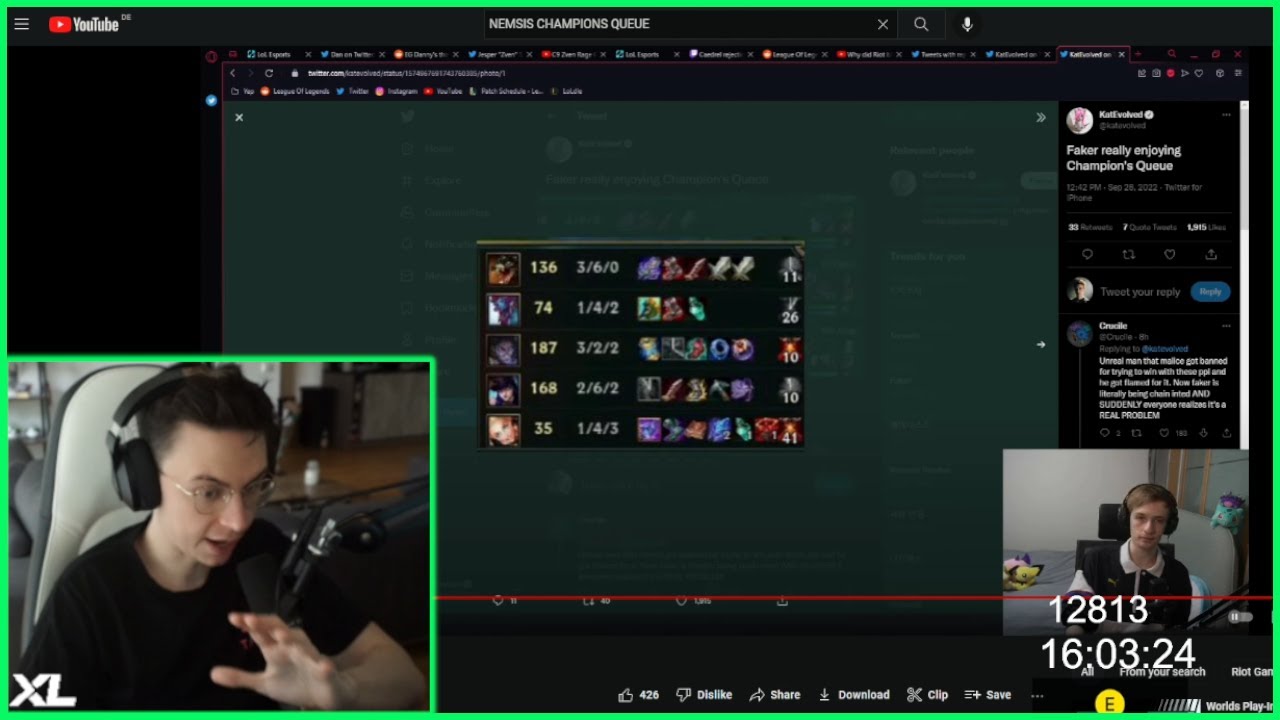 Caedrel Reacts To Nemesis' Video On CQ | Champions Queue is a Failure