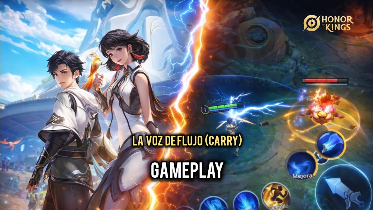 HOK: LA VOZ DE FLUJO GAMEPLAY | LINEA FARMEO HONOR OF KINGS 