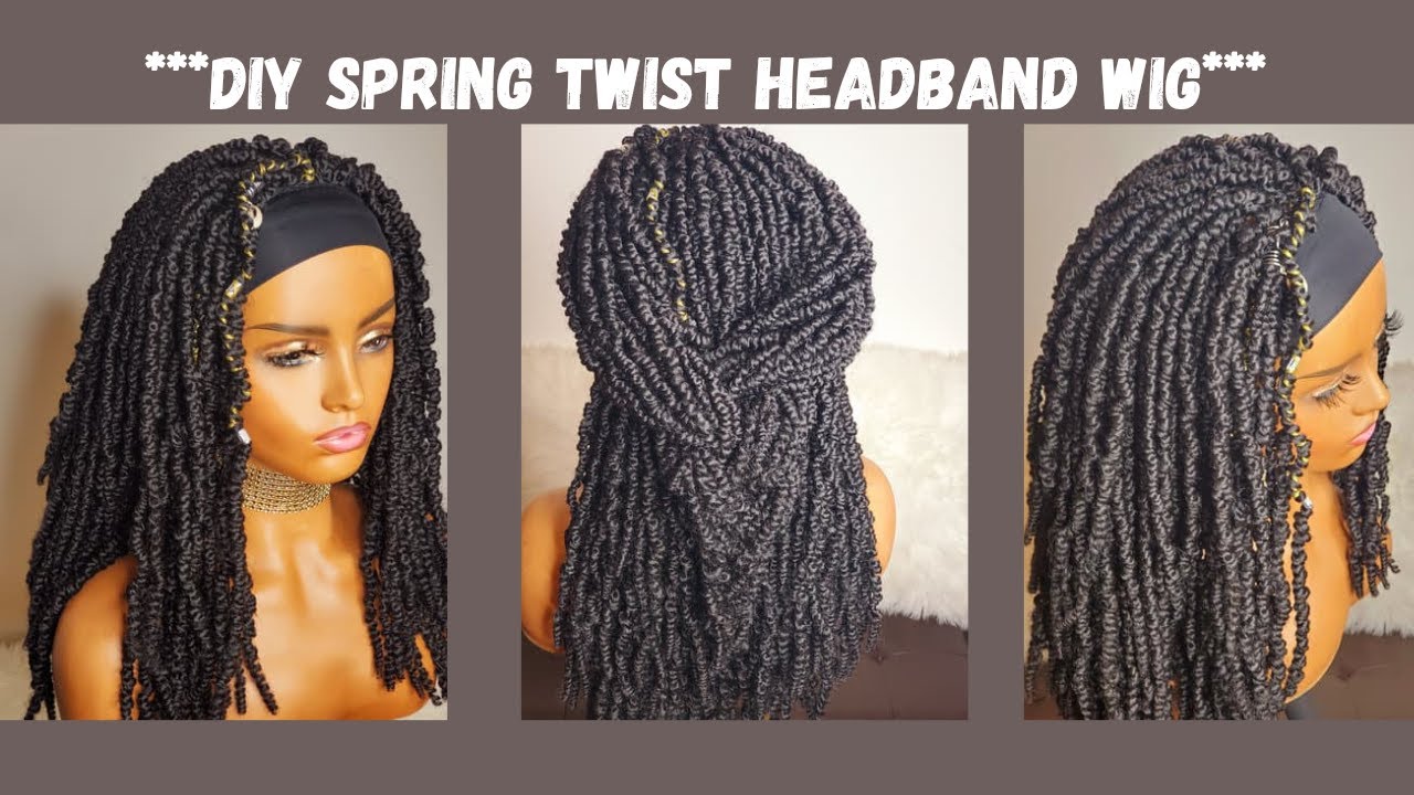 How to DIY Spring Twist Headband Wig for Beginners| Spring Twist Headband Wig Step by Step Tutorial